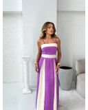 Women's Summer Elegant Fashion High Waist Contrast Strap Dress