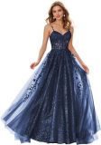 Women ball dress lace applique evening dress（Processing time need 3-6 days）
