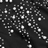 Women's Elegant Chic Beaded Fashionable Evening Dress