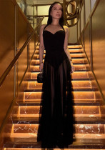 Women Spring Summer Sexy Mesh Patchwork Sleeveless Halter Neck Dress Women Spring Summer Sexy Mesh Patchwork Sleeveless Halter Neck Dress