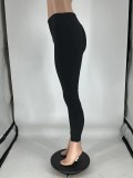 Women Summer Solid Stretchy Zipper Pants