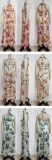 Women Sexy Lace-Up Halter Neck Lace Backless Print Maxi Dress