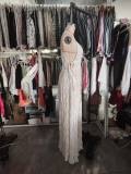 Women Summer Halter Neck Lace-Up Sexy Backless Lace Lace Strap Beach Cover-up