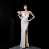Women Party Sexy Fishtail Maxi Evening Dress