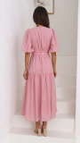 Women Casual Trendy Summer V Neck Dress