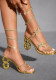 Women Sexy Rhinestone Butterfly High-heeled Sandals