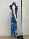 Summer Slim Sleeveless Floral Sexy Dress