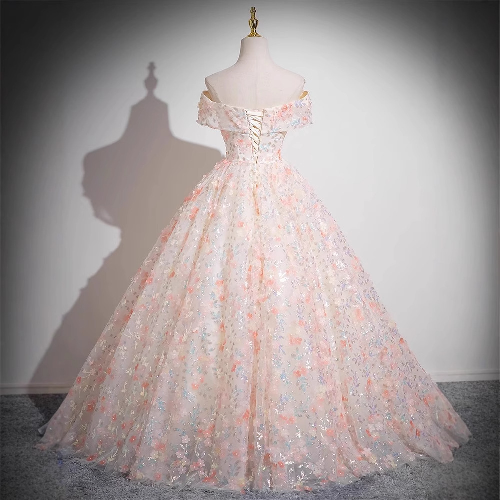 Women Off Shoulder tutu evening dress(Processing time need 3-6 days)