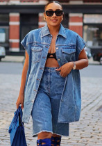 Women Casual Denim sleeveless jacket Women Casual Denim sleeveless jacket