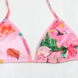 Women Printed Bikini Swimwear (without Headband)