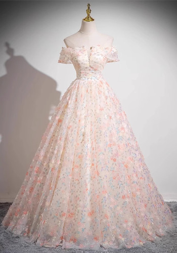 Women Off Shoulder tutu evening dress（Processing time need 3-6 days）