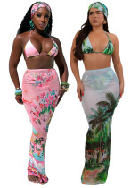 Women Printed Bikini Swimwear (without Headband)