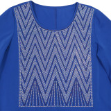 Women Round Neck Beaded Maxi Dress