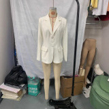 Solid Color Jacket Women's Spring Casual Blazer