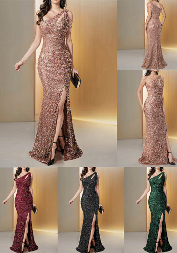 Luxury Long Dress Sexy Elegant Sequin Evening Dress for Formal Party & Cocktail Events
