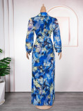Plus Size Print Women's Fashion Dress