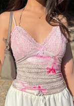 Women's Summer Sexy V-Neck Leopard Print Camisole Top