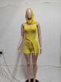 Spring Sexy Backless Knitting Three-Piece Shorts Set