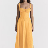 Women French summer elegant Strap Dress
