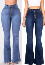 Women Denim Bell Bottom Pants