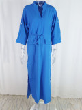 Women spring elegant Solid Maxi dress