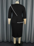 Spring And Summer Fashion Flower High Waist Formal Party Dress