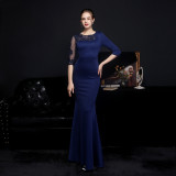 Summer Half Sleeve Mermaid Evening Dress