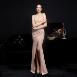 Summer Wrapped Strap Long Evening Dress