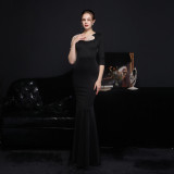 Summer Half Sleeve Mermaid Evening Dress