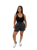 Washed shorts sexy women's vest Casual two-piece Set