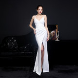 Summer Wrapped Strap Long Evening Dress