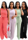 Summer fashion  Casual women's sleeveless lace-up solid color Jumpsuit