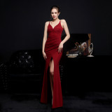 Summer Wrapped Strap Long Evening Dress