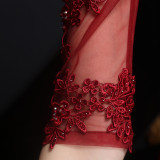 Summer Half Sleeve Mermaid Evening Dress