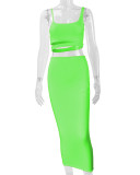 Autumn and Winter Women's Fashion Sexy Hollow Two-piece Skirt Set