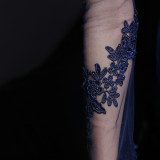 Autumn Occasional Formal Lace Upper V-Neck Mermaid Evening Dress