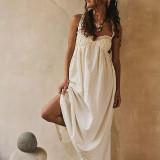 Summer Sweet Halter Low Back Beach Holidays Long Dress