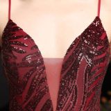 Summer Sequin Strap Mermaid Long Evening Dress