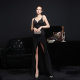 Summer Wrapped Strap Long Evening Dress