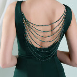 Summer Formal Sleeveless Slit Mermaid v-Neck Evening Dress