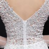 Autumn Occasional Formal Lace Upper V-Neck Mermaid Evening Dress
