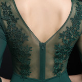 Summer Half Sleeve Mermaid Evening Dress