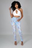 Women Ripped Denim Pants