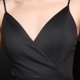 Summer Side Slit Tassels Strap Evening Dress