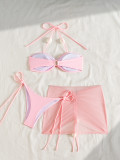 Two pieces Bikini Skirt Three-piece women's swimsuit
