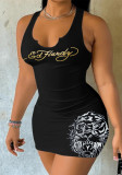 Summer fashion pattern print dress