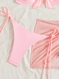 Two pieces Bikini Skirt Three-piece women's swimsuit