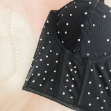Women starry fishbone Top sexy bra bra suspender Top