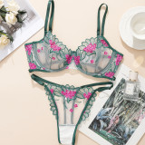 Women embroidery See-Through sexy lingerie