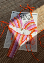 Striped gradient bikini summer beach swimsuit for women Striped gradient bikini summer beach swimsuit for women